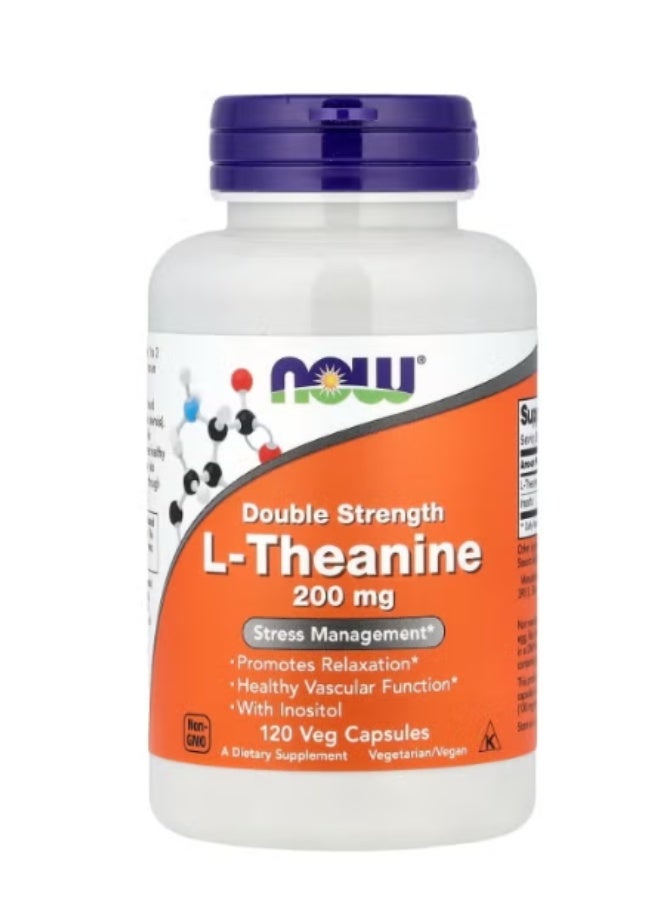L‑Theanine 200 mg Vegetarian Capsules – 120 Caps