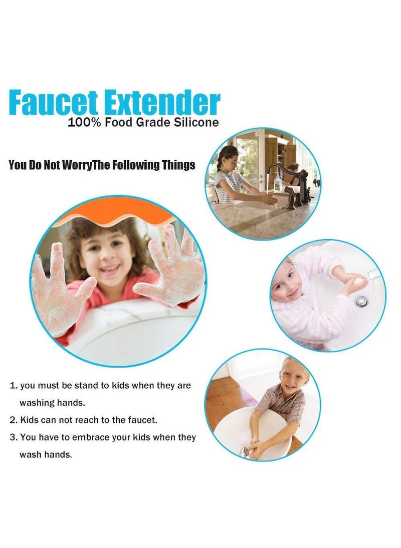 Sweet seven Faucet Extender for Kids - 3 Pack Bathroom Sink Spout Wash Helper - Fun and Practical Hand Washing Solution for Babies and Toddlers - Image 3
