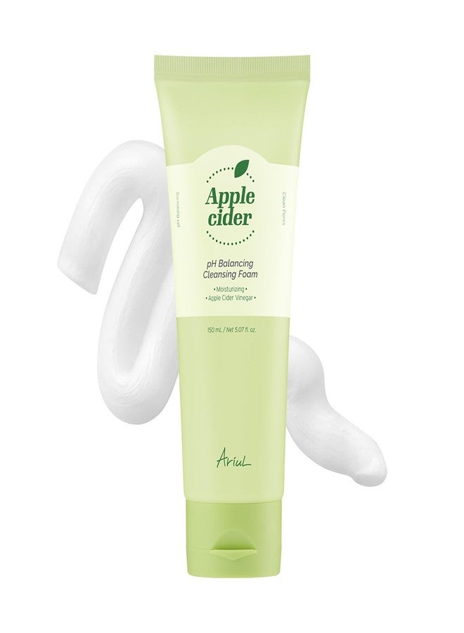 Ariul Apple Cider pH Balancing Cleansing Foam - Effective Pore & Exfoliation Care, Low pH, Soothing & Revitalizing Face Wash with Apple Extract, Korean Skin Care, 150ml / 5.07 fl. oz - Image 1