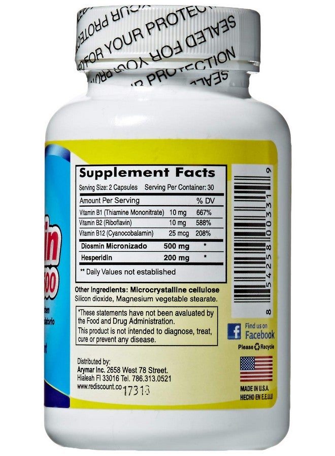 Arymar Diosmin Plus 500 60Count - Image 3