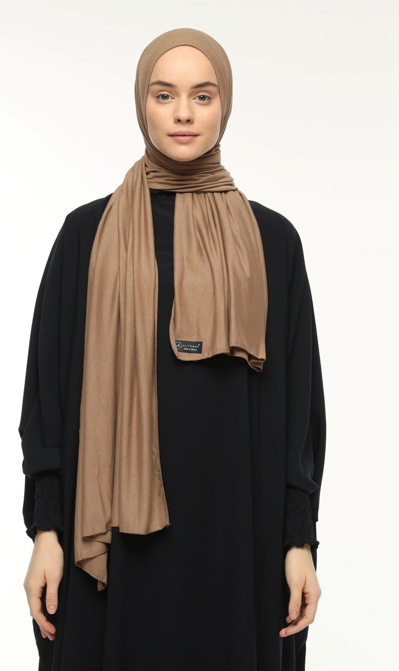 Altobeh Hijab Combed Cotton Shawl Plain  - Image 1