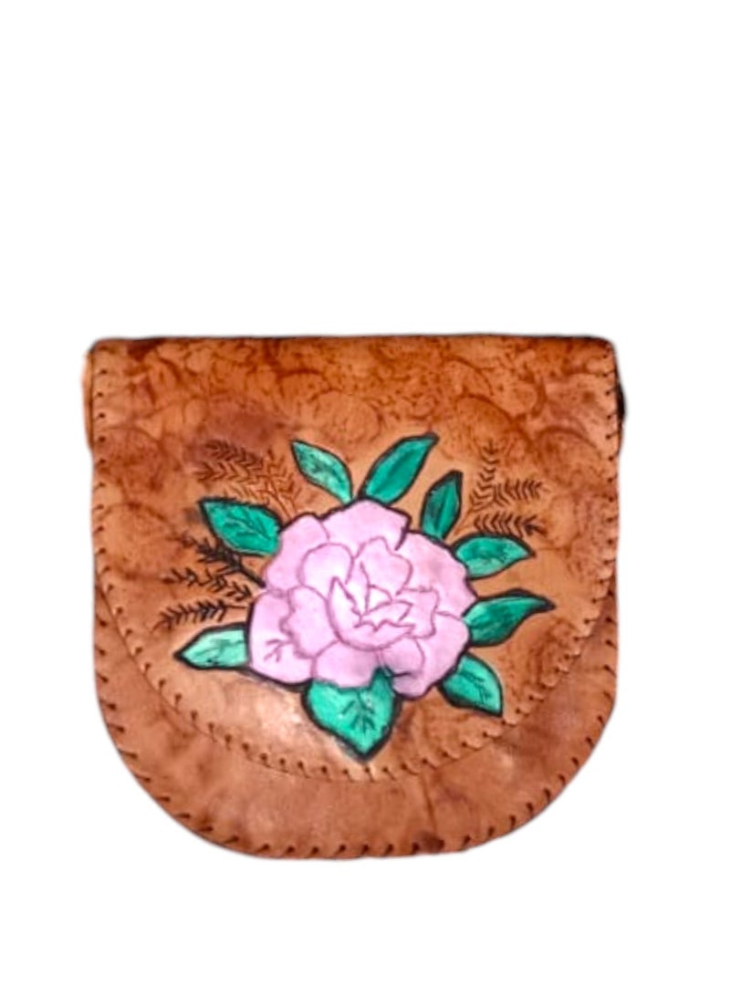 Sheer Fashionable Leather Crossbody Bag - Image 1