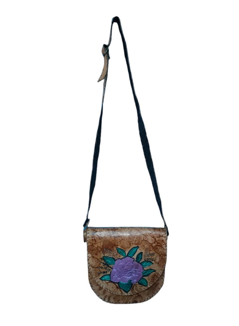 Sheer Fashionable Leather Crossbody Bag - Image 2