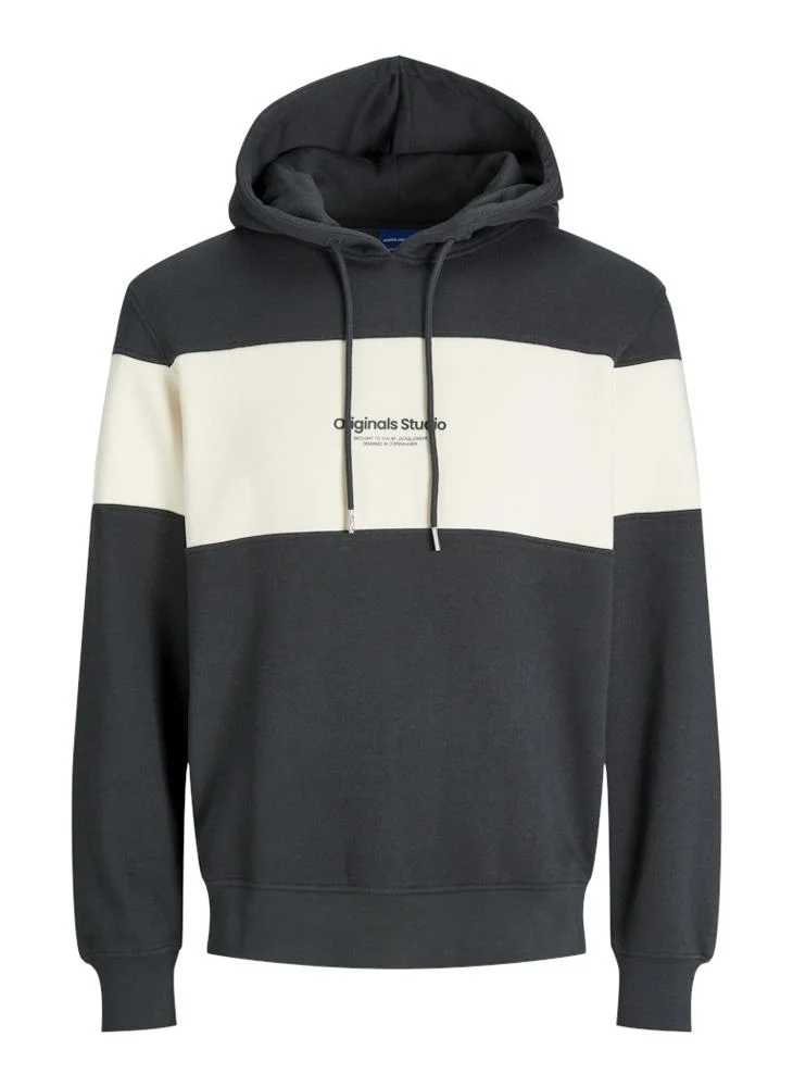جاك اند جونز Jorvesterbro Block Drawstring Hoodie