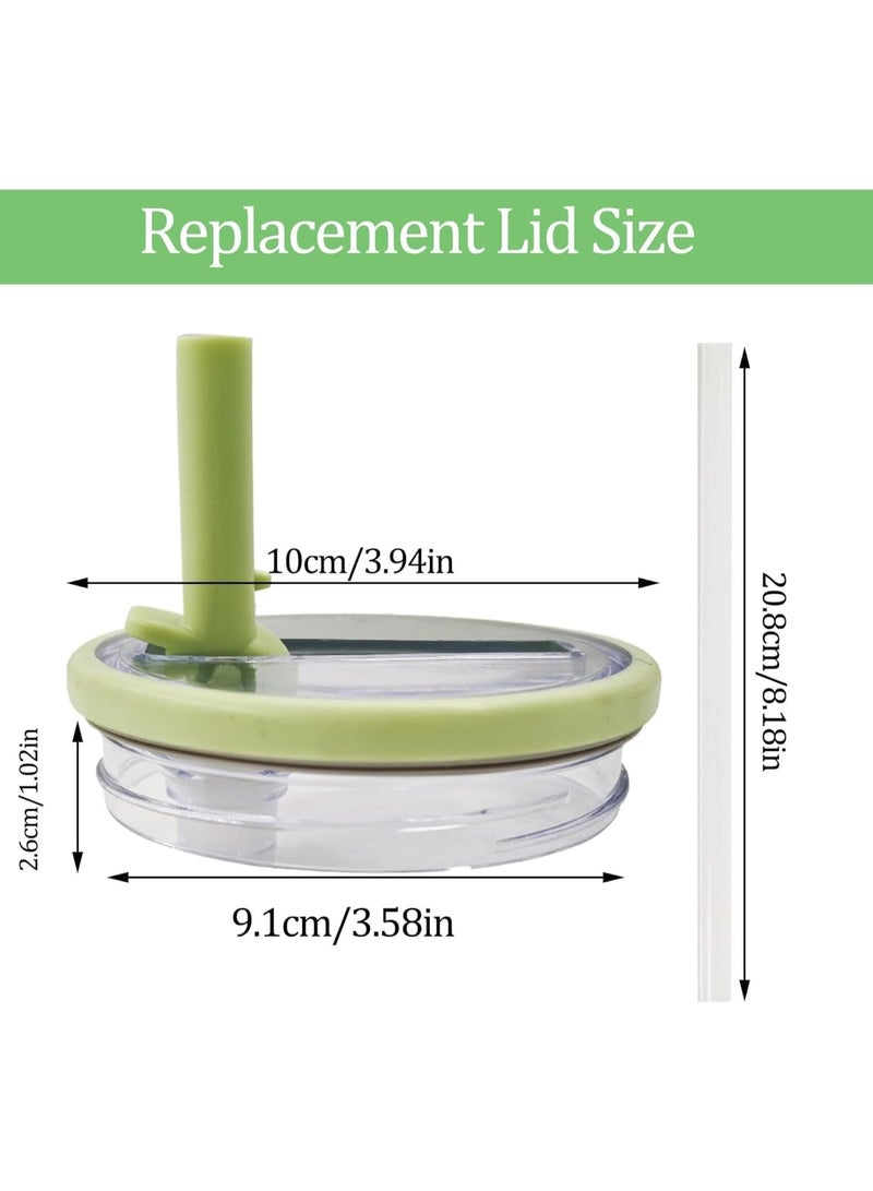 ميكسد عبوة من قطعتين من أغطية أكواب قابلة للطي سعة 40 أونصة، مناسبة لأكواب Quencher، أغطية أكواب مقاومة للانسكاب، غطاء أكواب قابل لإعادة الاستخدام - Image 3