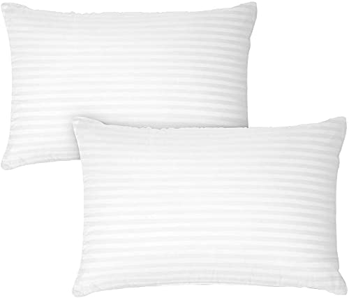 Wakewell Hollow Fibre Bed Pillow Set 17 X 27 Inch 2 Pieces Microfiber