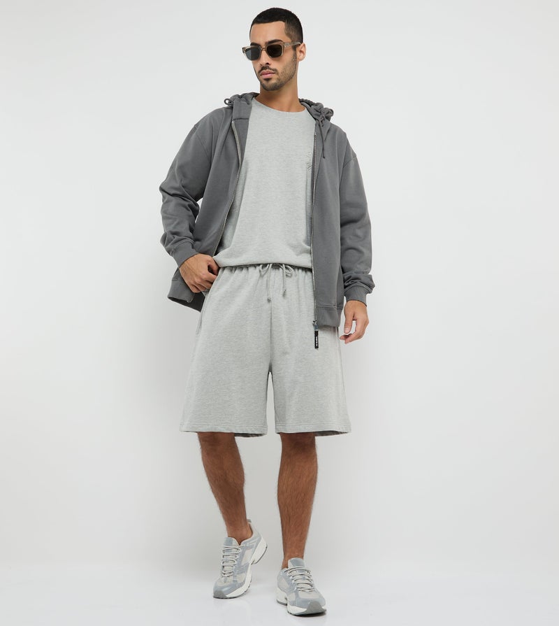 F5 Men's F5 Casual Knit Shorts - Grey - Image 1