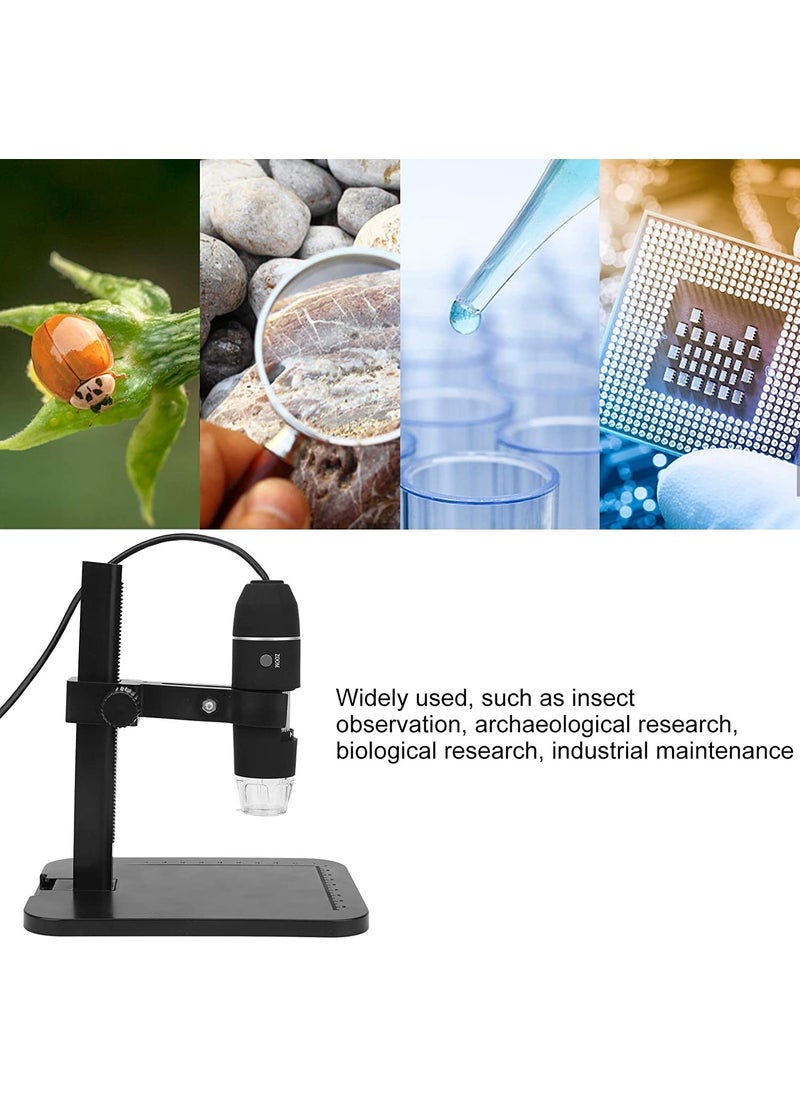 Duhaline - Duhalıne Portable USB2.0 Digital Microscope 1000X Electronic Endoscope 8 LED 2 Million Pixels Practical Magnifier Microscope - Image 1