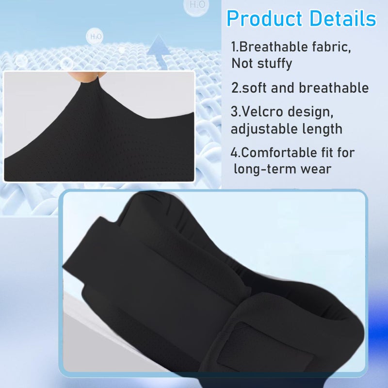leeveel Neck Brace Cervical Collar,Soft Neck Support Relief Pain & Pressure in Spine for Women & Men,Adjustable Cervical Collar for Sleeping,Travelling,Office (M-17"X3.3") - Image 4