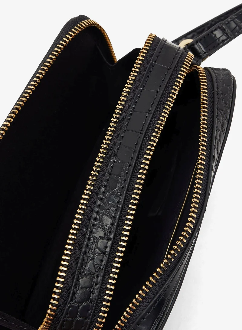 Ted Baker  Stina Double Zip Croc Camera Bag for Women | Best Price UAE