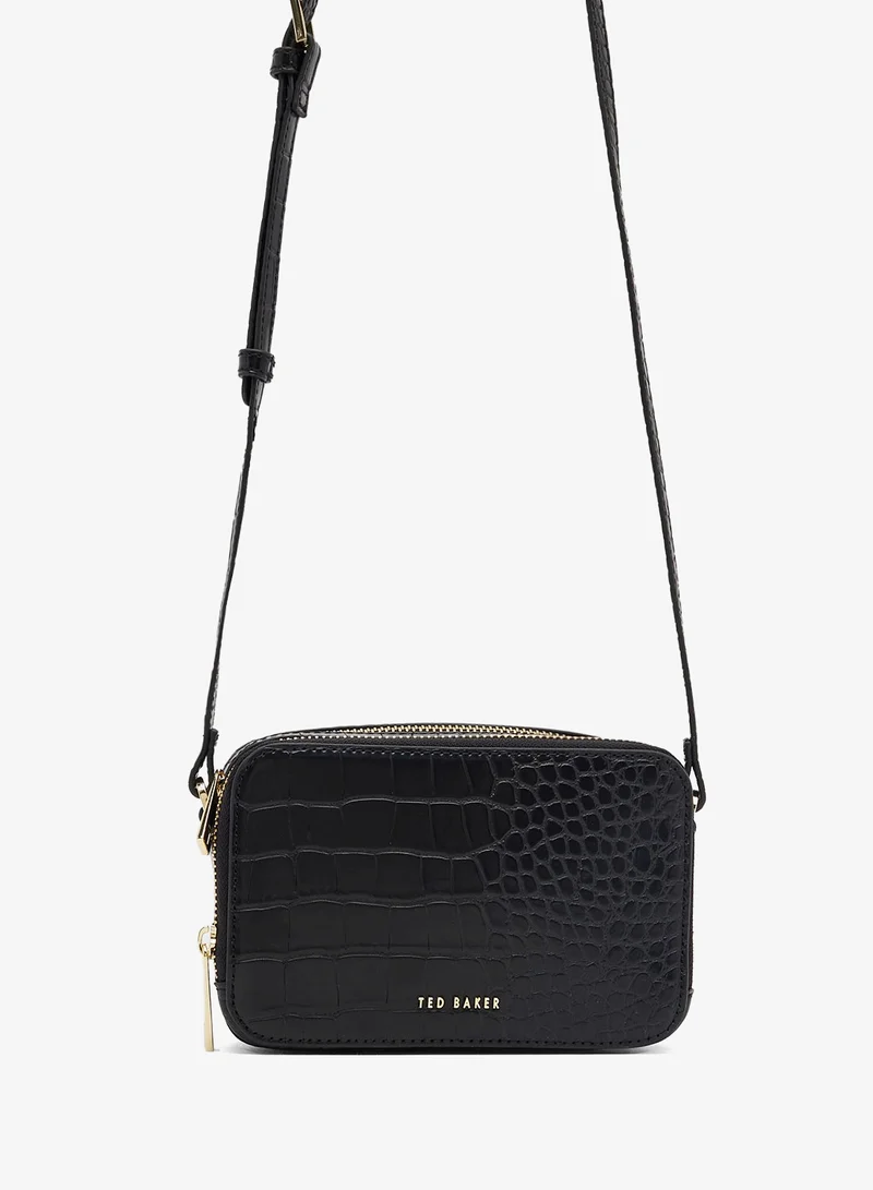 Ted Baker  Stina Double Zip Croc Camera Bag for Women | Best Price UAE