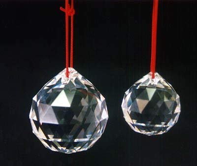 Petrichor Clear Crystal Hanging Ball Feng Shui Prisms Sun-Catcher Window Decorative Good Luck Prosperity - Home Decoration/Gifting (40 MM) - Image 4