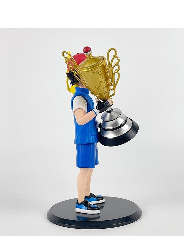 NIBEMINENT - Pokémon Pichu Figure – Ash’s Pikachu Champion Edition, Standing Pose, PVC Collectible Statue in Box Packaging, 18.5cm Height - Image 1