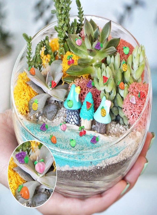 Yonseng 200pcs Mini Fruit Decor Resin Tiny Fruits for Crafts Dollhouse Miniatures Mini Resin Things for Fairy Garden Micro Landscaping Decoration Home Decor, 10 Types(Fruits) - Image 5
