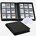 CLOVERCAT 9Pocket Toploader Binder Clovecat Premium Card Book Holds 252 Trading Card with 20 Removable Toploader SleevesPU Card Holder FoldersCard Album for MTG TCG Yugioh Game Sports CardsBlack - Image 3