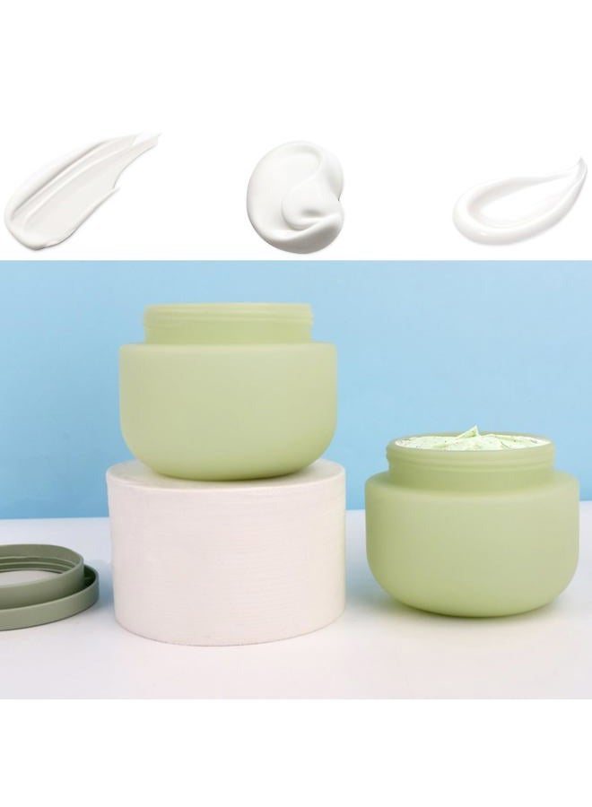 Qeuly 8.8 Oz Plastic Jars With Lids，2 Pcs Cosmetic Containers With Lids, Leak Proof Cosmetic Jars, Body Butter Containers for Cream, Bath Salt, Sugar Scrub, Gel, Slime, Rhinestone Storage - Image 2