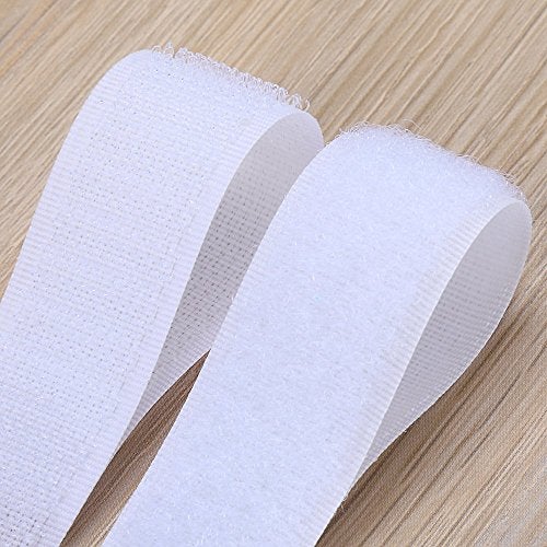 LLPT Hook and Loop Tape 2 Inch x 23 Feet Each Roll Heavy Duty Adhesive Industrial Strength Hook Loop Strip Mounting Tape for Indoor and Outdoor White (HTW230) - Image 2