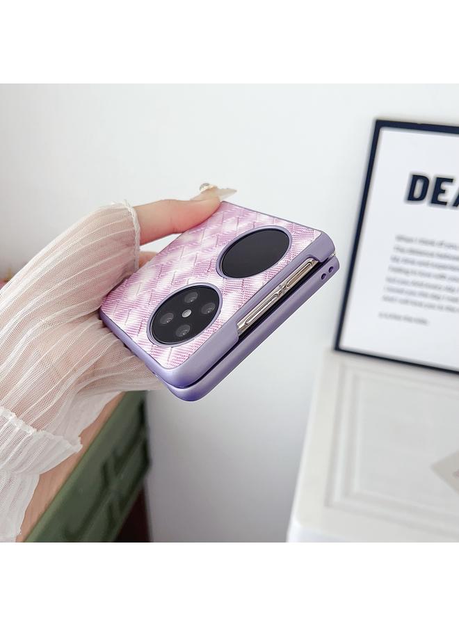 اس-توب جراب لهاتف Huawei Pocket 2 بنمط منسوج ملون مع تغطية كاملة - Image 3