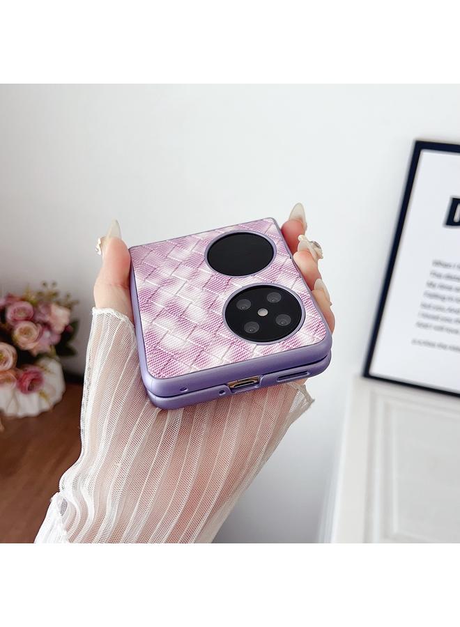 اس-توب جراب لهاتف Huawei Pocket 2 بنمط منسوج ملون مع تغطية كاملة - Image 4