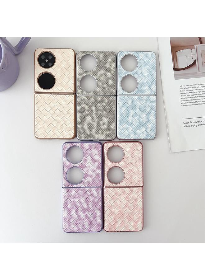 اس-توب جراب لهاتف Huawei Pocket 2 بنمط منسوج ملون مع تغطية كاملة - Image 5