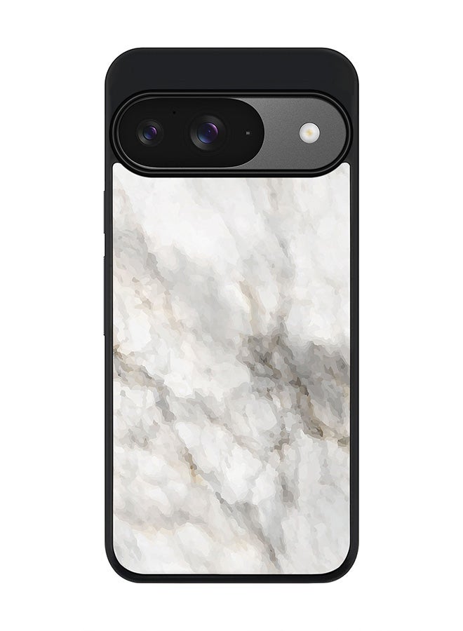 Stylizedd For Google Pixel 9 Case,Slim fit Camera Protection, Shockproof Thin Phone cover - Marble Print Beige Grey - Image 1