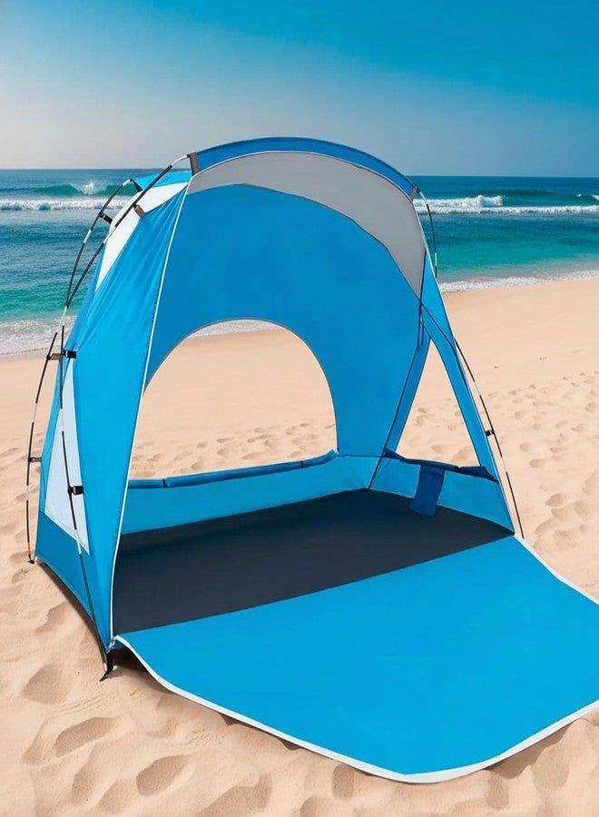 Etto Beach Tent, Waterproof Portable Sun Shelter with UPF 50+ UV Protection, Easy Setup Beach Canopy for Family Outdoor Adventures, Camping, and Picnics, with Carrying Bag - Image 1