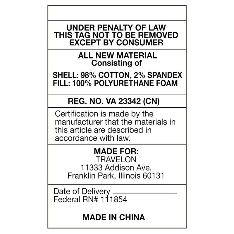 Travelon Contoured Memory Foam Travel Pillow - Image 3