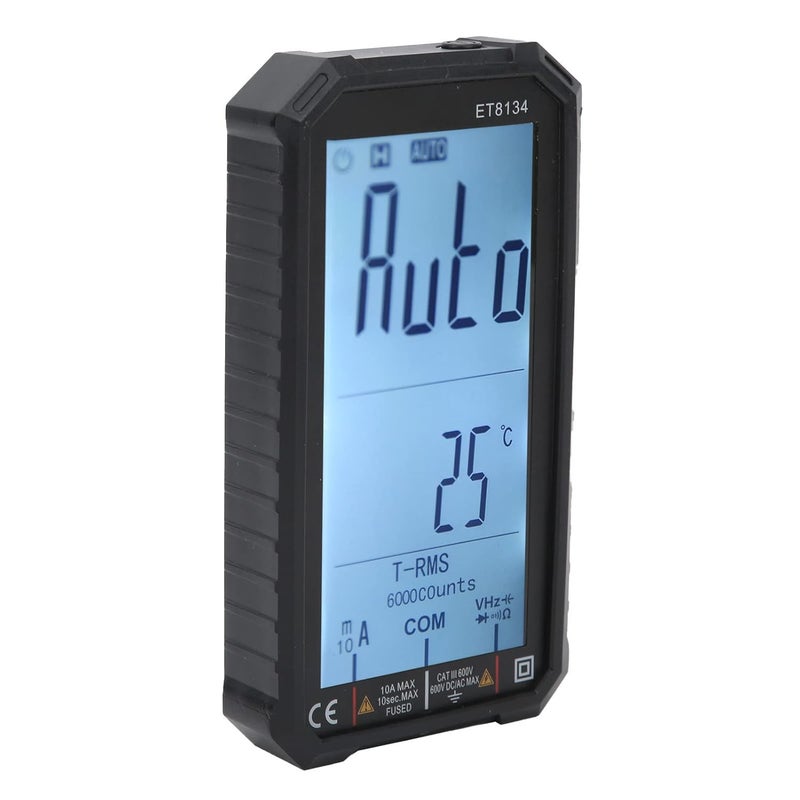 ET8134 Multi Function Multimeter, Digital LCD Auto Multimeter with Alarm Function, 10A 600V u Meter for Electrician, Weight ABS Electricity Tool with Test s - Image 5