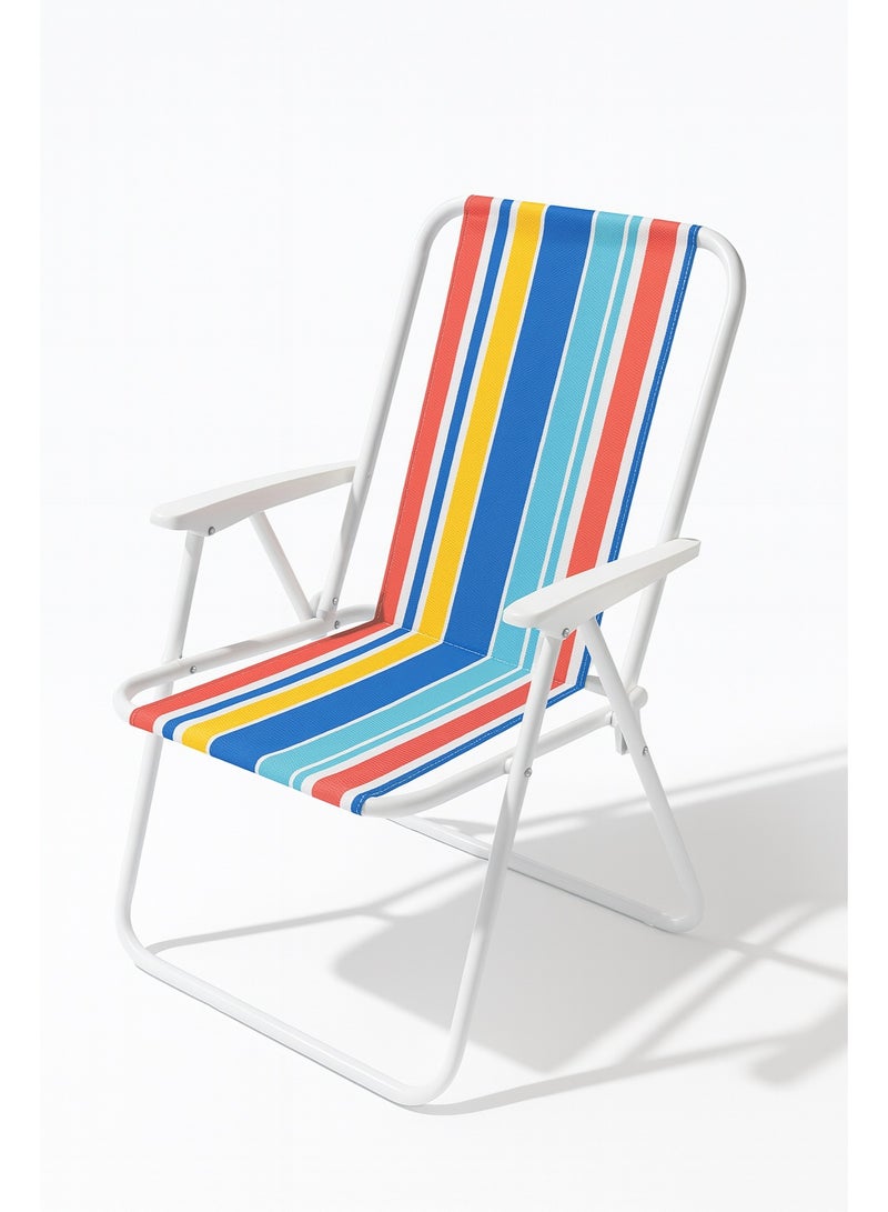 Panvil Camping Foldable Beach Chair – Lightweight Portable Chair with Hard Armrest – Comfortable Outdoor Folding Chair for Adults, Lawn, Picnic, Trip & Travel - Image 2