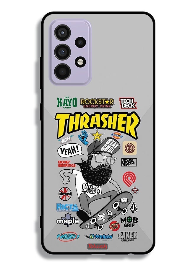 Tolwak Samsung Galaxy A52s 5G Protective Case Cover Thrasher Sticker - Image 1