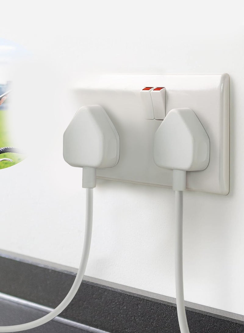 MARGOUN (For Apple iPhone 14 Pro) Reliable 3-Pin Charger Adapter with 1m USB-A to Lightning Cable White - Image 5