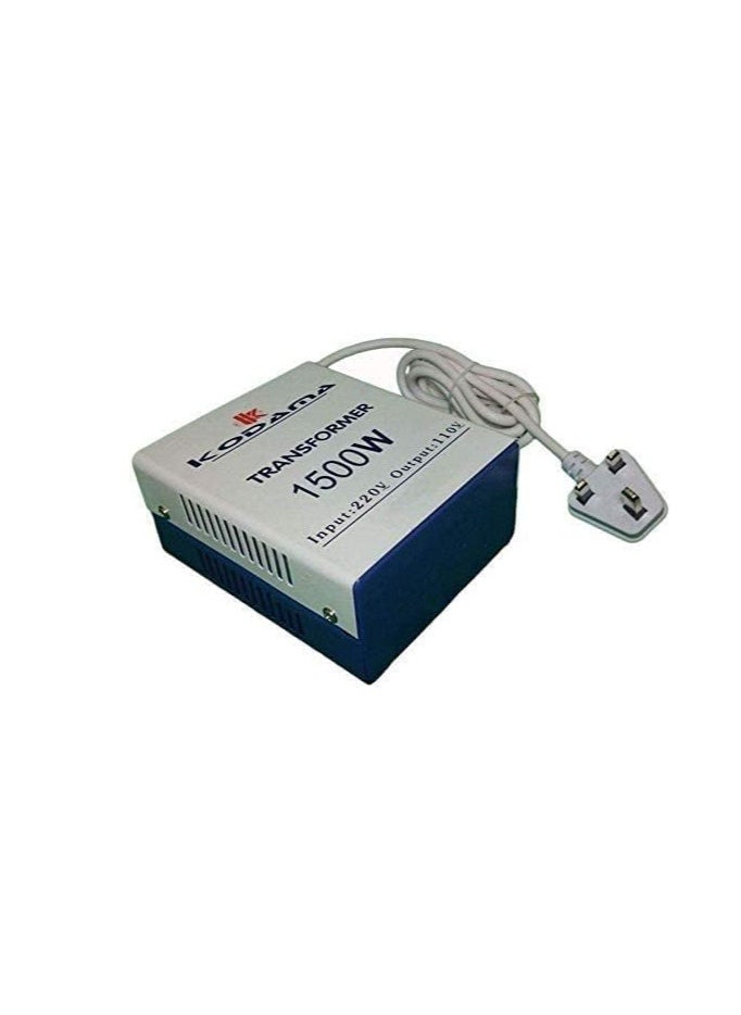 KODAMA - Transformer 1500 Watt 3 Pin UK Power Cord With Safety Fuse Included Plug Transformer 220V To 110V Step Down Power - Image 1