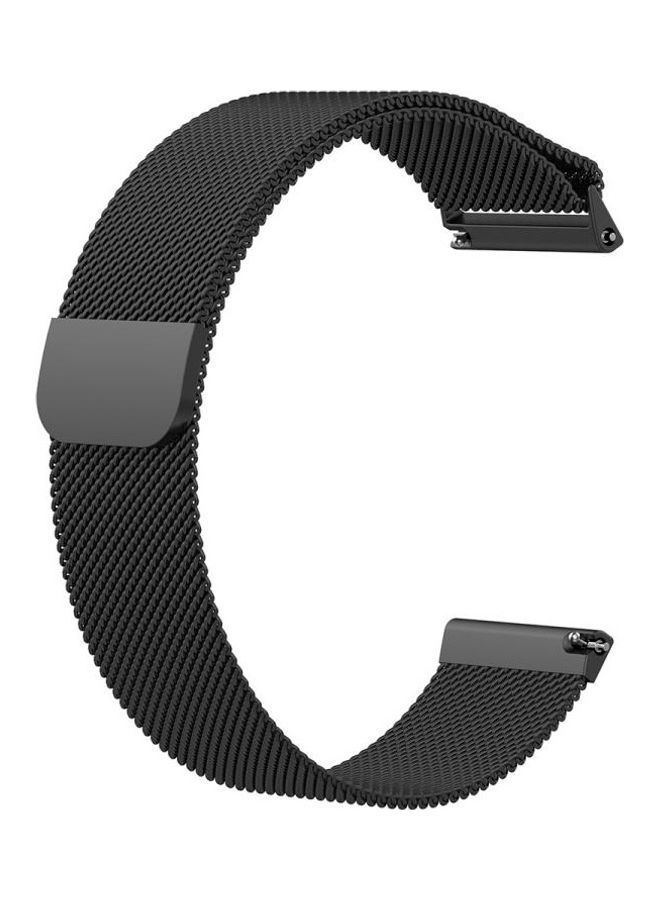 NIBEMINENT Lite Milanese Watch Strap For Fitbit Versa 2 / Black - Image 2