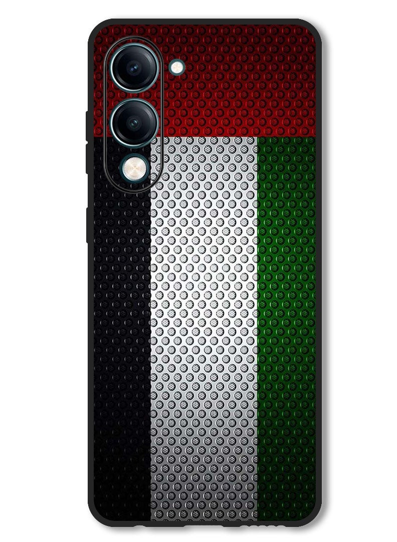 Theodor Case Compatible with Vivo Y29s Protection Shockproof Bumper Cover UAE Flag - Image 1