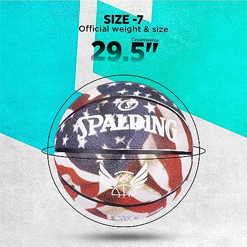 Spalding Flight Star & Strips Basketball (Size-7) - Image 2