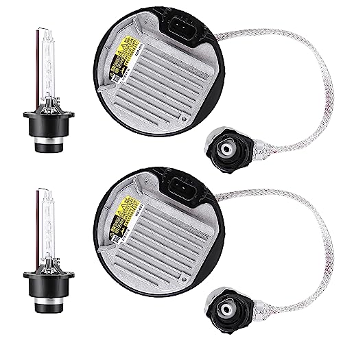 Hiolpen 2 Packs HID Headlight Ballast with Igniter & D4S Bulb for Lexus GS350 GS450h IS200t IS250 IS300 IS350 LS460 LS600h LX570 RX350 RX450h for Toyota Camry Sienna 81107-75020 Xenon Ballast Control Module - Image 1