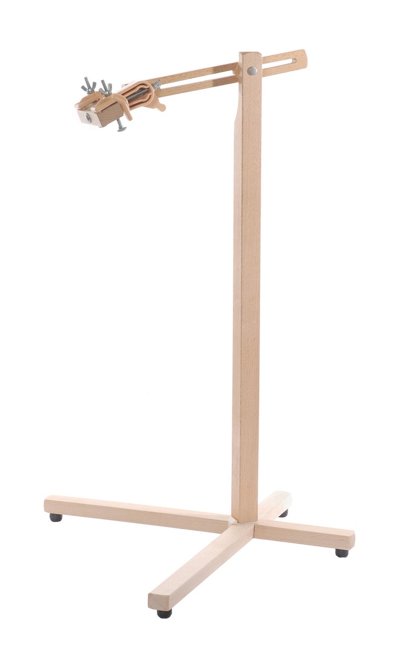 Elbesee Posilock Floor Stand for Embroidery Quilting Hoops and Rotating Frames up to 18 or 24 Wood Brown 80x9x6 cm