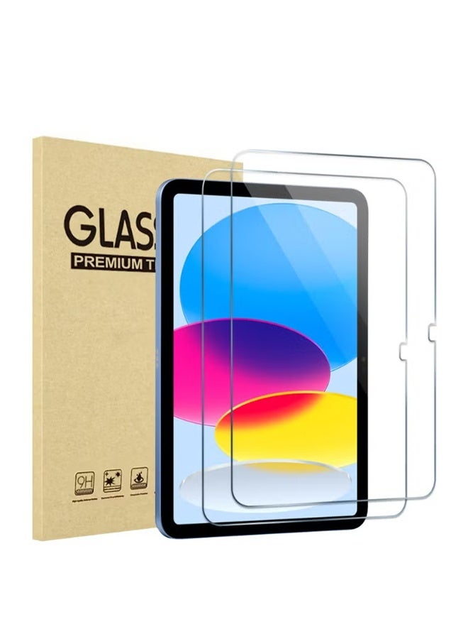 Jamal Tempered Glass Screen Protector 2 Pack for 11-Inch iPad 11th Generation A16 2025 and iPad 10th 10.9 2022 Clear Film for Daily Use and Protection - Image 1