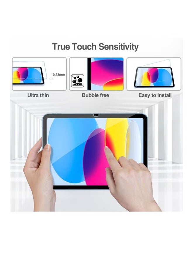 Jamal Tempered Glass Screen Protector 2 Pack for 11-Inch iPad 11th Generation A16 2025 and iPad 10th 10.9 2022 Clear Film for Daily Use and Protection - Image 3