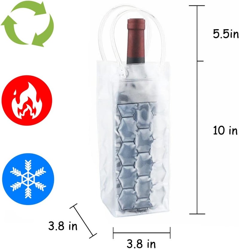 coldchill Ice Wine Bag, Wine Chiller, Wine Cooler Refrigerator, Wine Fridge, Wine Bottle Chiller Cooler for Red White Champagne or Sparkling. Gel Cooling Holder Freestanding Carrier Chilling. Set 2 - Image 2