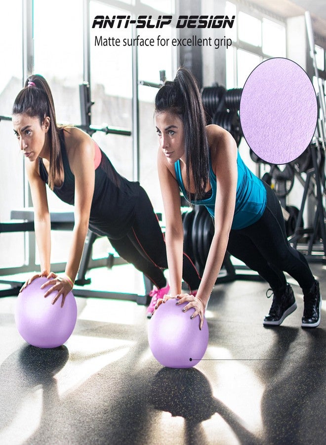 Cikyner Soft Pilates Ball, Small Exercise Ball 9 Inch Mini Gym Ball with Inflatable Straw, Suitable for Pilates, Yoga, Full Body Training, Physical Therapy and Balance improving at Home - Image 2