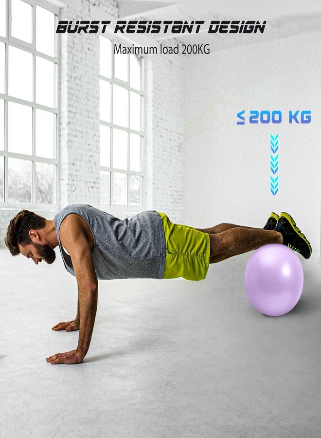Cikyner Soft Pilates Ball, Small Exercise Ball 9 Inch Mini Gym Ball with Inflatable Straw, Suitable for Pilates, Yoga, Full Body Training, Physical Therapy and Balance improving at Home - Image 3