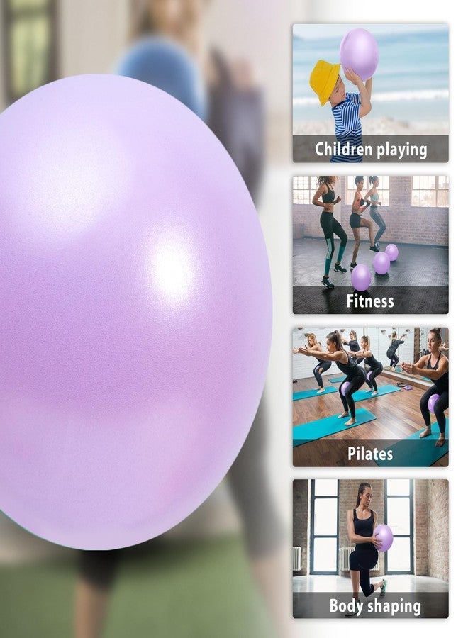 Cikyner Soft Pilates Ball, Small Exercise Ball 9 Inch Mini Gym Ball with Inflatable Straw, Suitable for Pilates, Yoga, Full Body Training, Physical Therapy and Balance improving at Home - Image 4