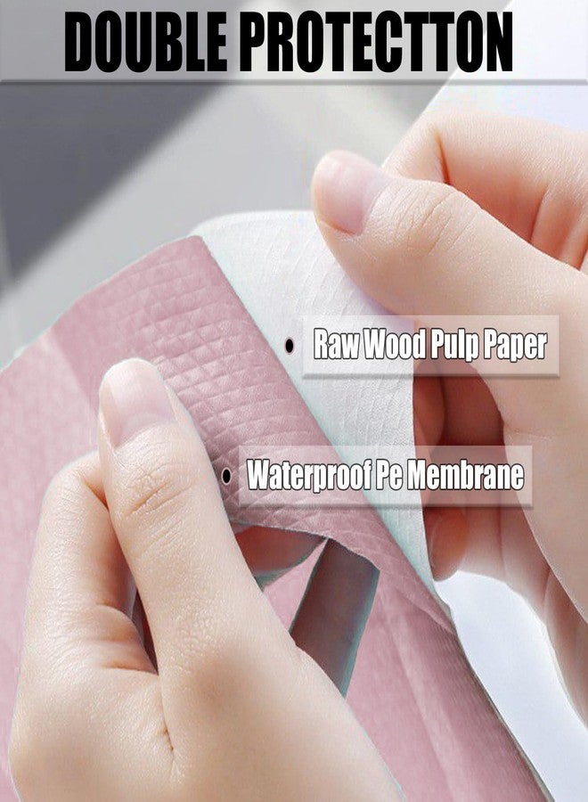 Rgqphantom 50 Pack Toilet Seat Covers Disposable 16x24 Inch XL Portable Toilet Liners Travel Seat Cover for Outdoors,Hotel, Hospital, Travel, Public Toilet Seat Cover (50pack, PINK) - Image 3