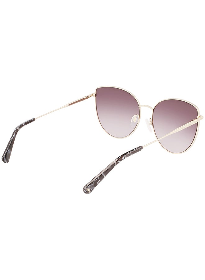 Longchamp نظارة شمسية بإطار عين القطة للحماية من الأشعة فوق البنفسجية للنساء - LO158S-728-6016 - مقاس العدسة: 60 ملم - Image 5