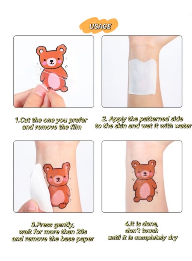 12 Sheets Brownish Henna Tattoo Stickers Temporary Waterproof Mehndi Design - Image 5