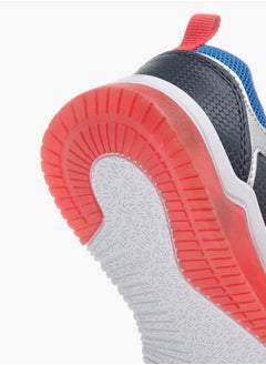 MARVEL Boys Captain America Print Light-Up Sneakers with Hook and Loop Closure  - Image 5