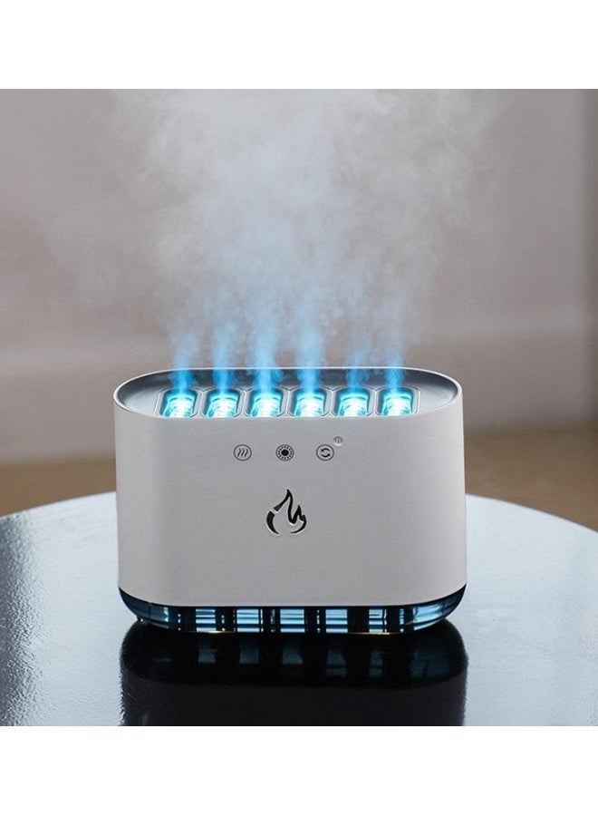 ECVV Deskstop Humidifier Six Gear Spray Colorful light Intelligent Voice Control For Home Bedroom Office | 6 Nozzles | 900ml White - Image 2