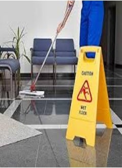 KNP KNP Portable Self Standing Sign Board (CAUTION WET FLOOR) is an essential safety tool designed to alert people to potentially hazardous wet surfaces.  - Image 2