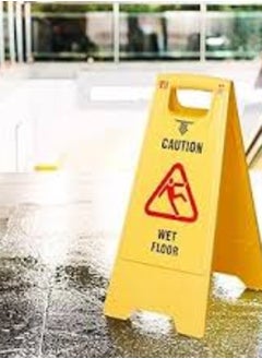 KNP KNP Portable Self Standing Sign Board (CAUTION WET FLOOR) is an essential safety tool designed to alert people to potentially hazardous wet surfaces.  - Image 3